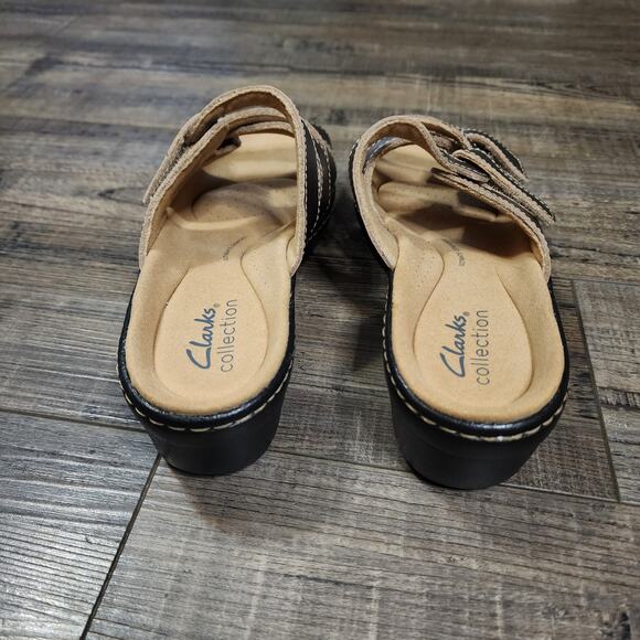 New in box Clark Merliah Karli Women's sandals metallic size 6.5 - Picture 4 of 10